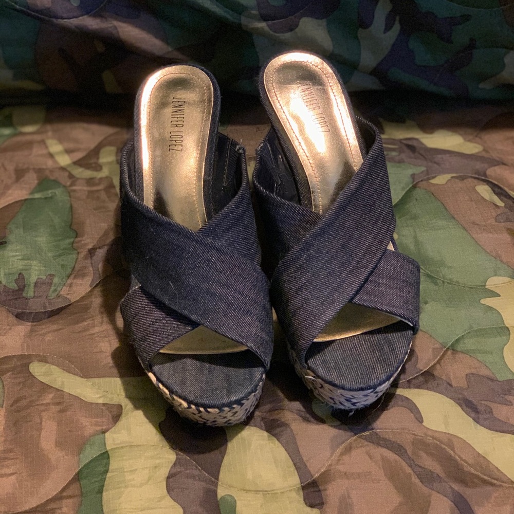 Jennifer Lopez Wedge Platform Shoes